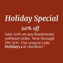 Holiday Sale - Save 20%