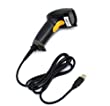 low cost, rugged, wired, laser barcode scanner