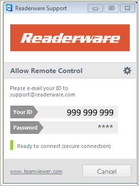 Readerware remote support client