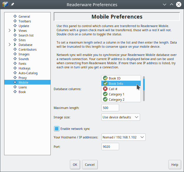 Mobile Preferences